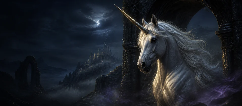 L'unicorno araldico di DNA emerge dalla notte di Alseran.